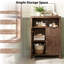 Armoire de salle de bain noyer 1 porte 3 tiroirs-1856866076