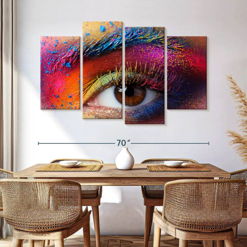 Maquillage pour les yeux Shuttleworth Rainbow, H 42 po x l 68 po