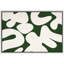 Œuvre d'art abstraite en forme de motif fluide vert et blanc, photos de salon moderne, impression sur toile encadrée-126093263-126093264