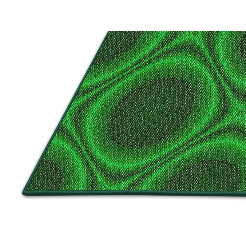 Tapis abstrait vert, Rectangle 5 pi x 7 pi