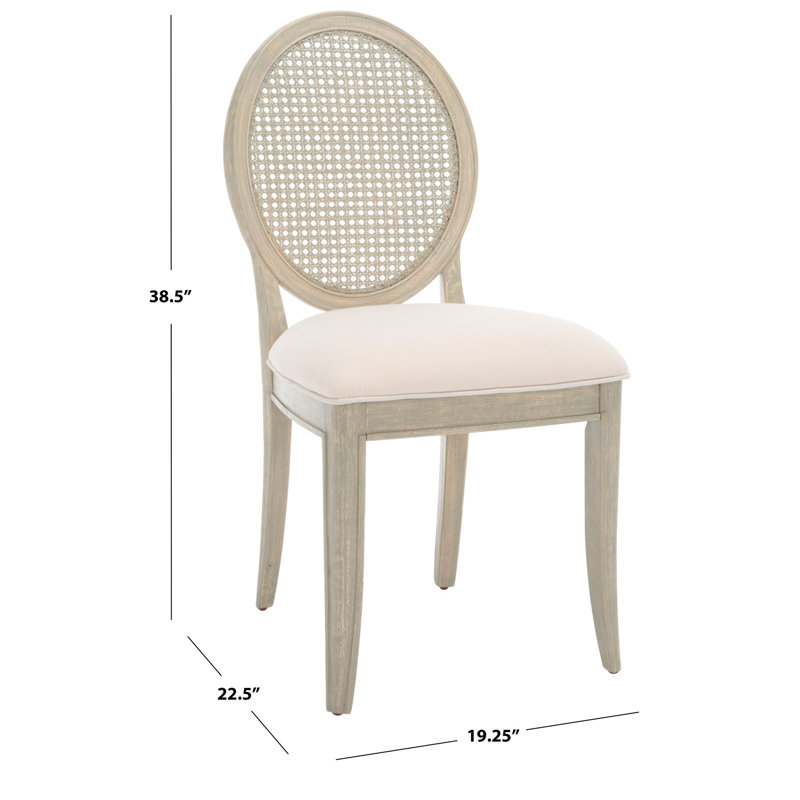 Karlee 21.5'' H Linen Upholstered Side Chair, Beige