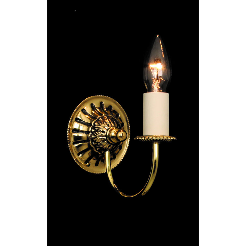 Elvia Steel Candle Wall Light
