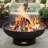 Harrogate Steel Wood Burning Fire Pit-1640684179