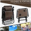 Ensemble de chaise à gravité zéro Outsunny avec table d'appoint, chaise inclinable pliante avec porte-gobelets et coussins, chaise longue réglable pour piscine, jardin, pelouse, plage, brun