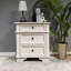 Radelange 3 - Drawer Solid Wood Nightstand with USB-111971479