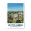 Ulster Museum, Northern Ireland - Romantic Travel Poster Print Of Belfast's Museum And Botanic Gardens. Giclee Print On Wrapped Canvas. Wall Art, Home Decor - Museums & Galleries, Northern Ireland - Wrapped Canvas Print-1794305218