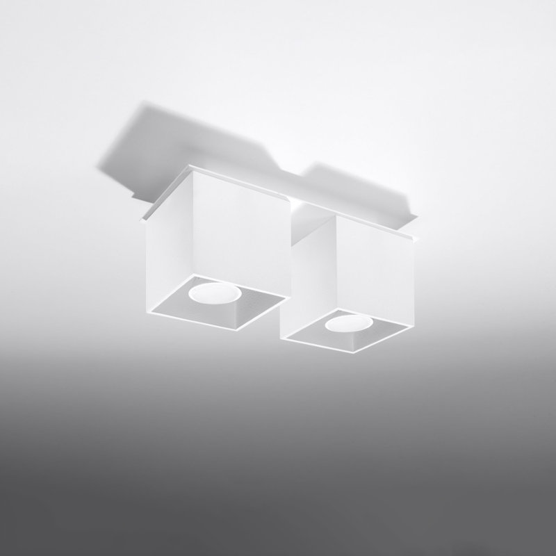 QUAD Aluminium Flush Mount, White