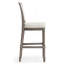 Tabouret 1PC avec siège et dossier rembourrés