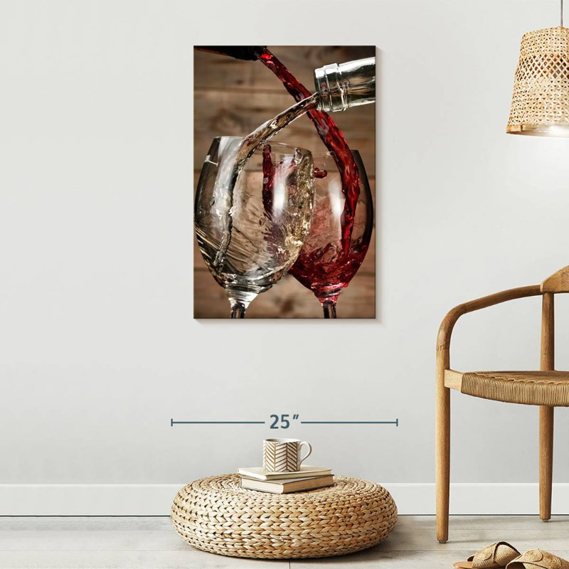 " Wine Splashes ", 30" H x 20" W x 1.25" D