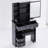 29.2" Small Space Left Drawer Desktop Vanity Table + Cushioned Stool, Extra Large Right Sliding Mirror, Multi Layer High Capacity Storage, Practical Fashionable Dresser-1283260445