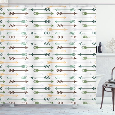 Ambesonne Boho Shower Curtain Retro Arrow Pattern Bohemian -  sc_234135