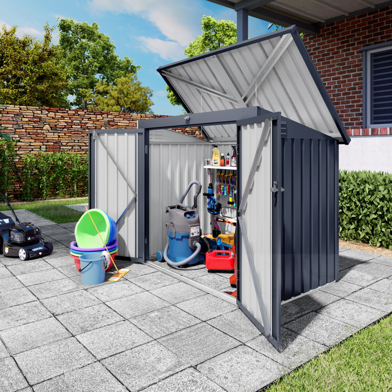 Outdoor Trash Can Storage Shed For 2 Bins