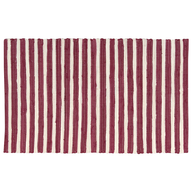Wykoff Cotton Striped Indoor Rug, Rectangle 2'6" x 4'