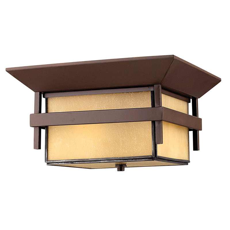 Harbor 2 - Light 12.25" Unique/Statement Square Flush Mount, Anchor Bronze, Standard