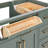 Osoria 42'' Solid Wood Single Bathroom Vanity Base Only, Left Offset Base Cabinet without Top-125403752