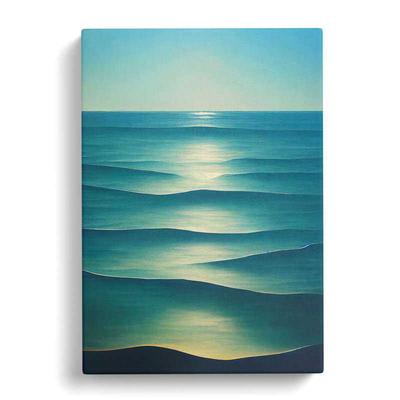 Seascape Ocean Minimalism - Wrapped Canvas, 50cm H x 35cm W x 3cm D
