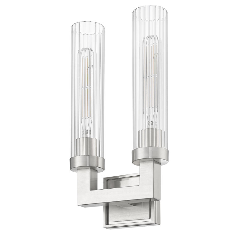 Mortola 2 Light Wall Sconce, Brushed Nickel