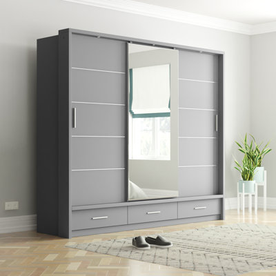 Tengan 3 Door Manufactured Wood Wardrobe