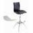 Modern Barstool Leatherette/Chrome Adjustable Height-875511571