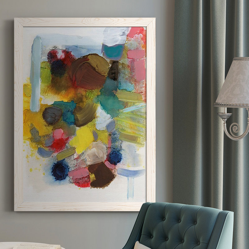 «Rozek Everything At Once I», reproduction d'art sur toile, Cadre blanc, H 37,5 po x l 27,5 po x P 1 po