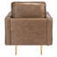 Fenske Faux Leather Armchair-419427257