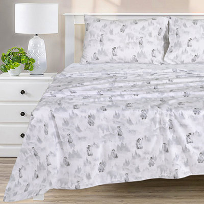 Ensemble de draps 100% flanelle de coton Colyt