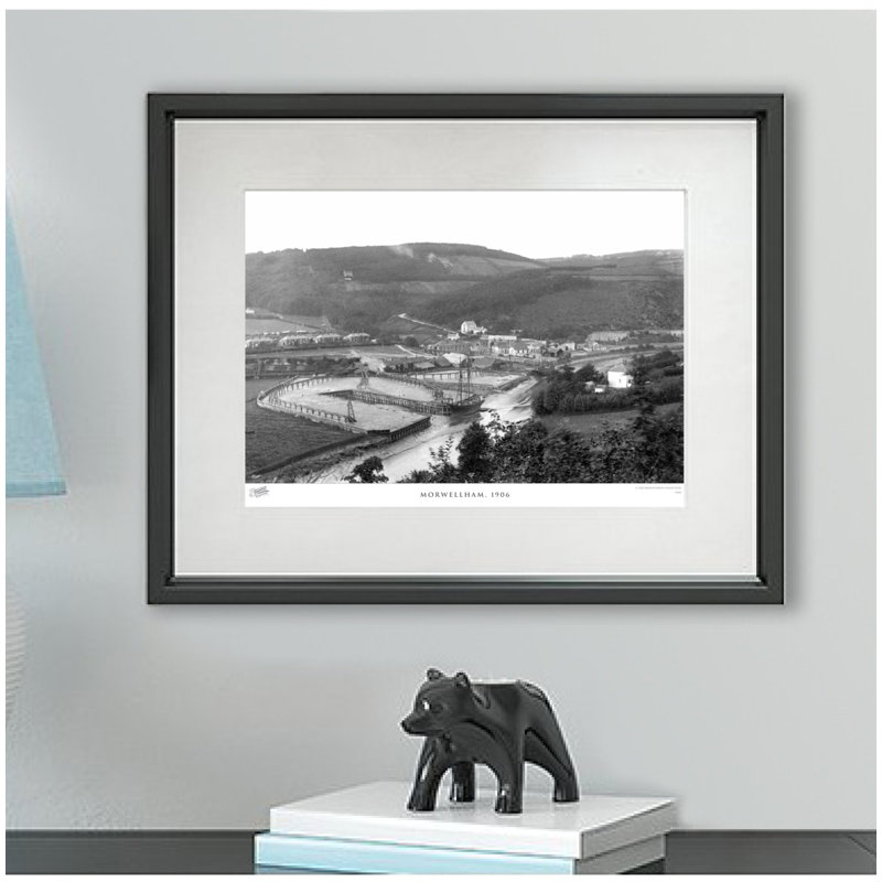 Morwellham, 1906 by Francis Frith - Single Picture Frame Print, 40cm H x 50cm W x 2.3cm D