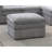 Modular Living Room Sectional 5Pc - Grey Suede, Comfortable Seat, Suede Modern Granite Color, Cushion Back, Upholstery