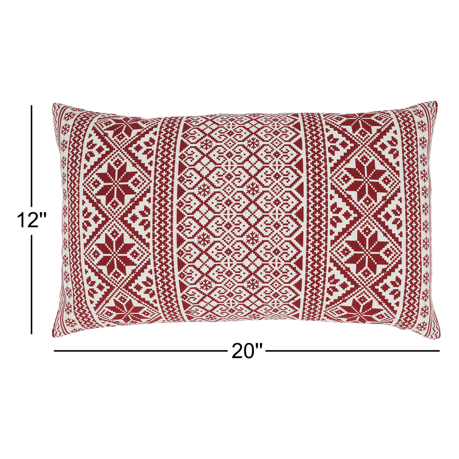 Glenroy Geometric Cotton Lumbar Throw Pillow, Down Blend
