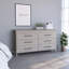 Commode double 6 tiroirs Hms, quatre pieds, plateau supérieur, six tiroirs