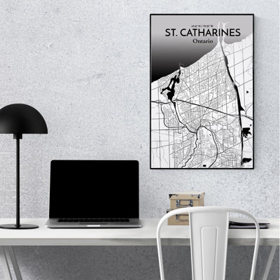 St. Catharines City Map, impression