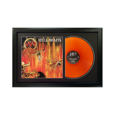 Slayer "Hell Awaits" Framed Record with Black Mat