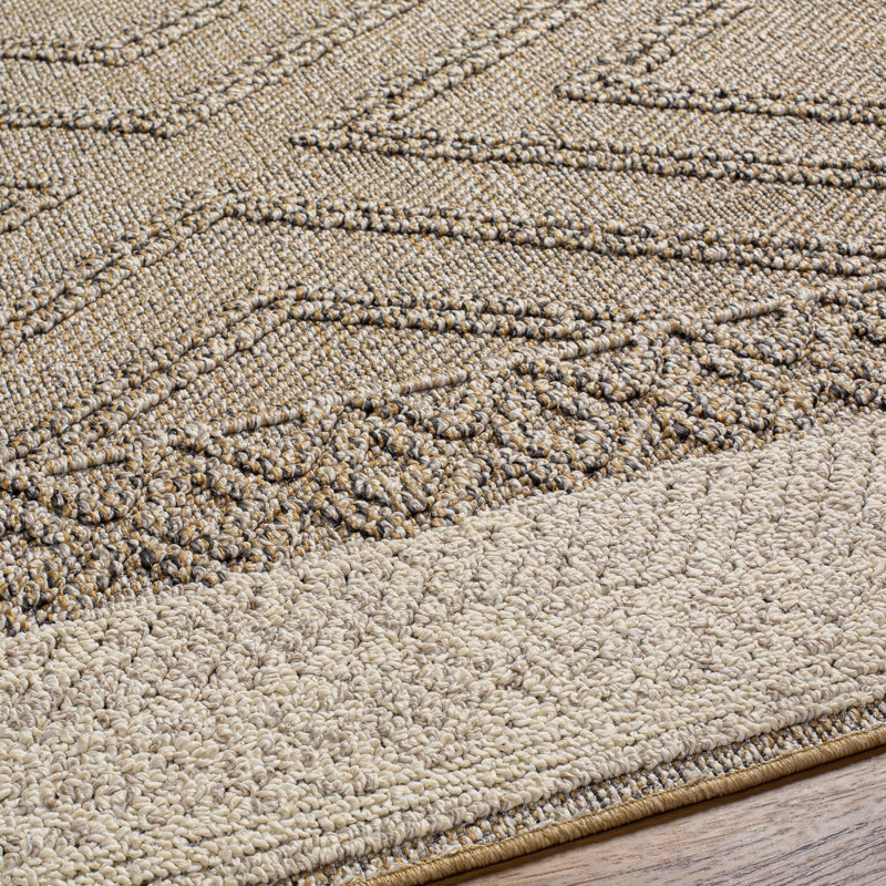 Issel Southwestern Brown Indoor/Outdoor Area Rug, Runner 2'7" x 7'3"