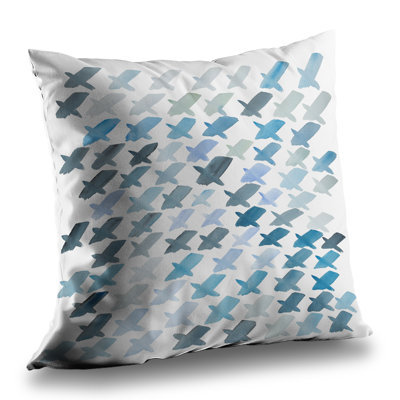 X Pattern Turquoise Minimalist – Throw Pillow Cover Only, Double-Sided Print, Insert Not Included