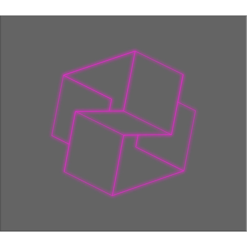 Box Geometric Purple - Gray;Box Geometric Purple - Gray Print