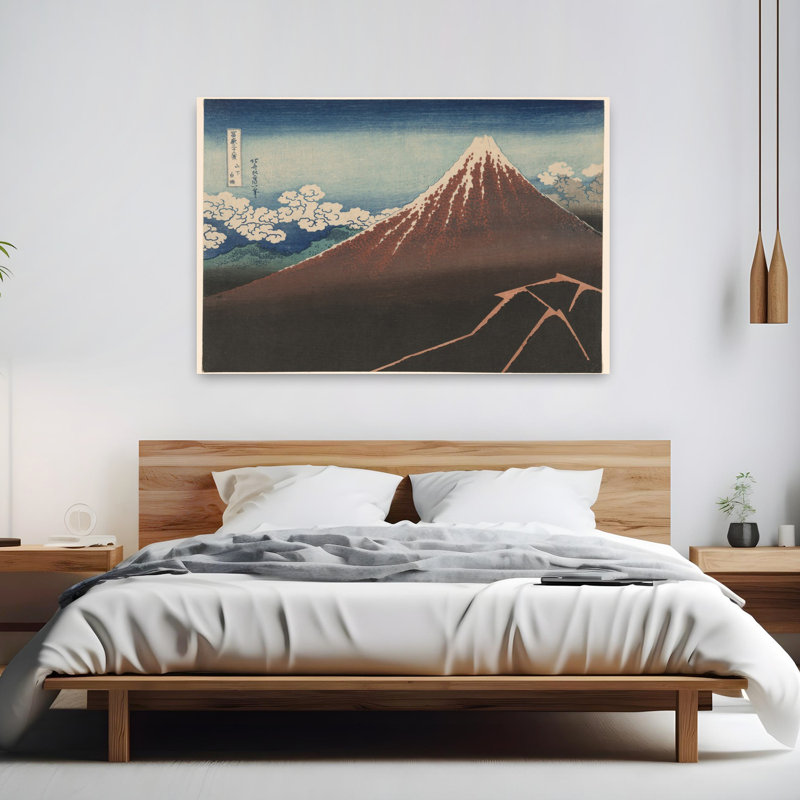 Denetria Contemporary Art Abstract Contemporary Landscape Mountain Wall Art 1 Piece Wrapped Canvas Wall Art