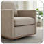 Fauteuil carré pivotant rembourré 360 degrés-1094357289