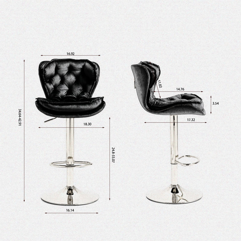 Tabouret Kaidu, Noir