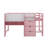 Full Low Loft Bed With Desk, Cabinets, Bookcase & Whiteboard-1769301204
