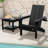 HDPE Double-Tier Patio Table Side Table-114223862