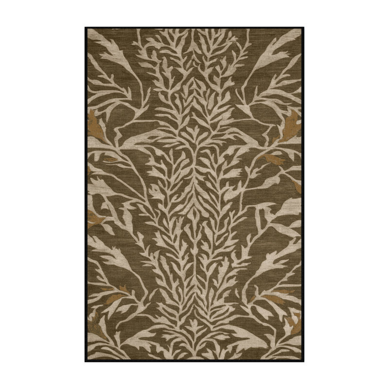 Tapis brun lavable à la machine, Tapis de couloir 2 pi x 4 pi