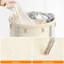 Panier à linge sur roulettes, panier à linge sur roulettes 170 L avec sac amovible et structure en acier, chariot à linge rond