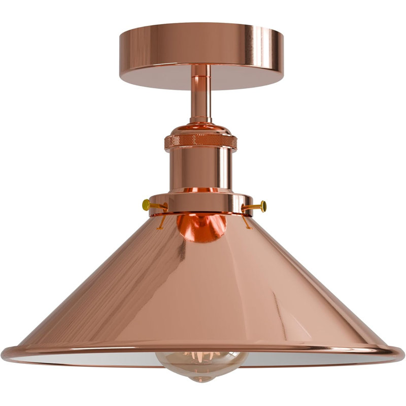 Semi Flush Mount, Rose gold