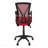 Red Mesh Black Metal Office Chair, Adjustable Height, Swivel, Ergonomic, Armrests, Computer Desk Work, Contemporary Modern-1953264634-1953264637