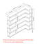 Bibliothèque d'angle compacte + bibliothèque extensible-409997455