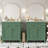Modern Bathroom Vanity Set With Double Vanities, Ceramic Sinks, Adjustable Shelf, Soft Close Doors, And Flip Drawer-116332350