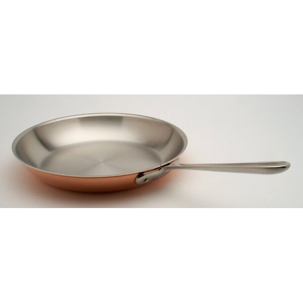 AS-IS All-Clad Copper Chef 8 Frypan with original brass handle