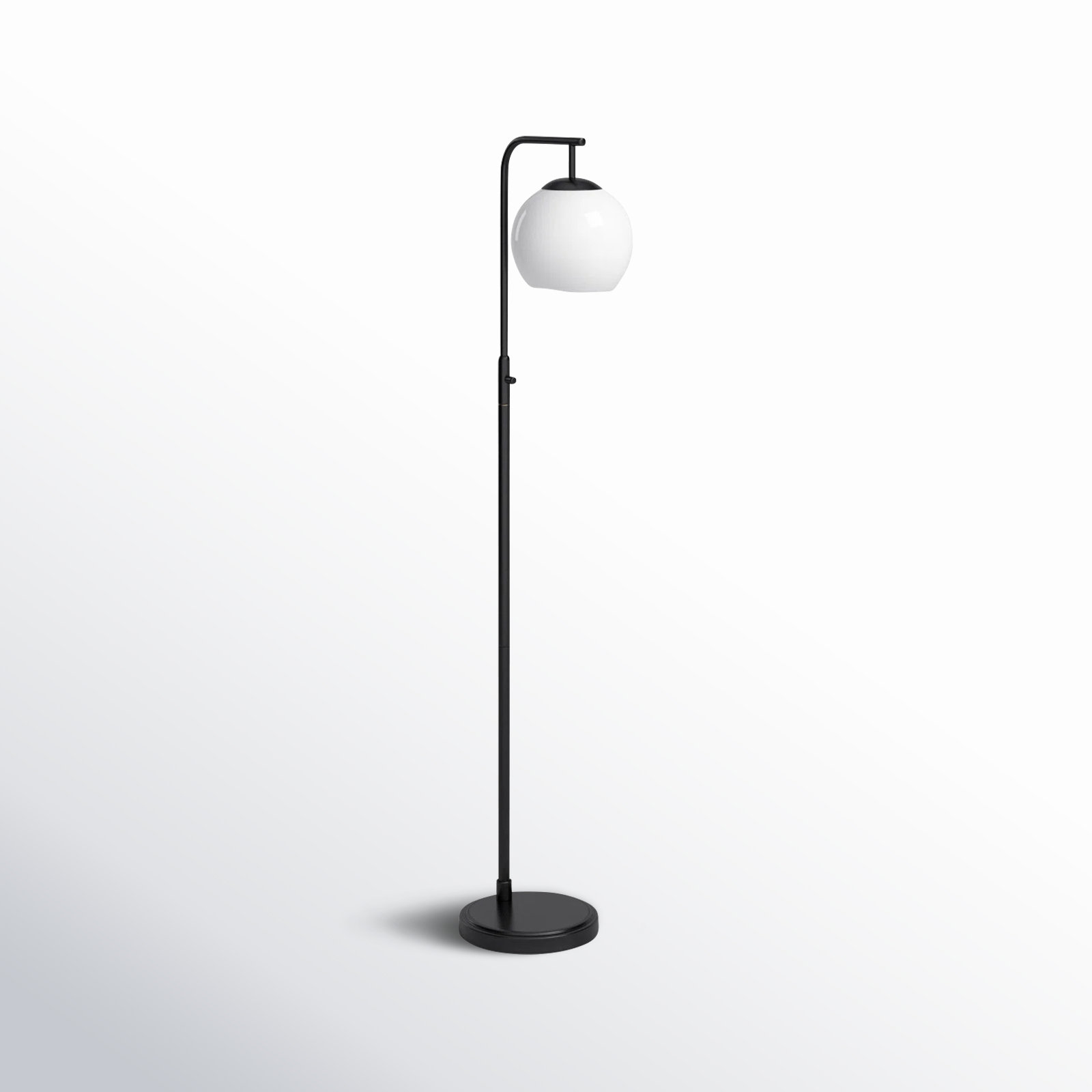 Claire 58.5'' Floor Lamp, White, Black