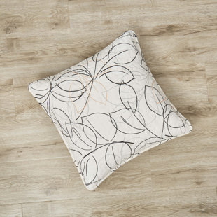 White Square Microfiber Throw Pillow Cover