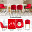 Chaise d'appoint empilable en velours-487625680
